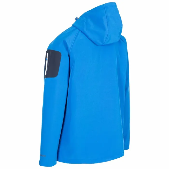 Delgado DLX Waterproof Softshell Jacket Blue Men Trespass Softshell Jackets