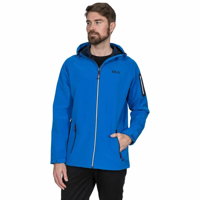 Delgado DLX Waterproof Softshell Jacket Blue Men Trespass Softshell Jackets