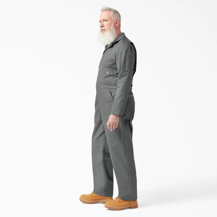 Deluxe Blended Long Sleeve Coveralls Gray Gray gy Men Dickies Coveralls Deluxe Blended Long Sleeve Coveralls Gray Gray gy Men Dickies Coveralls
