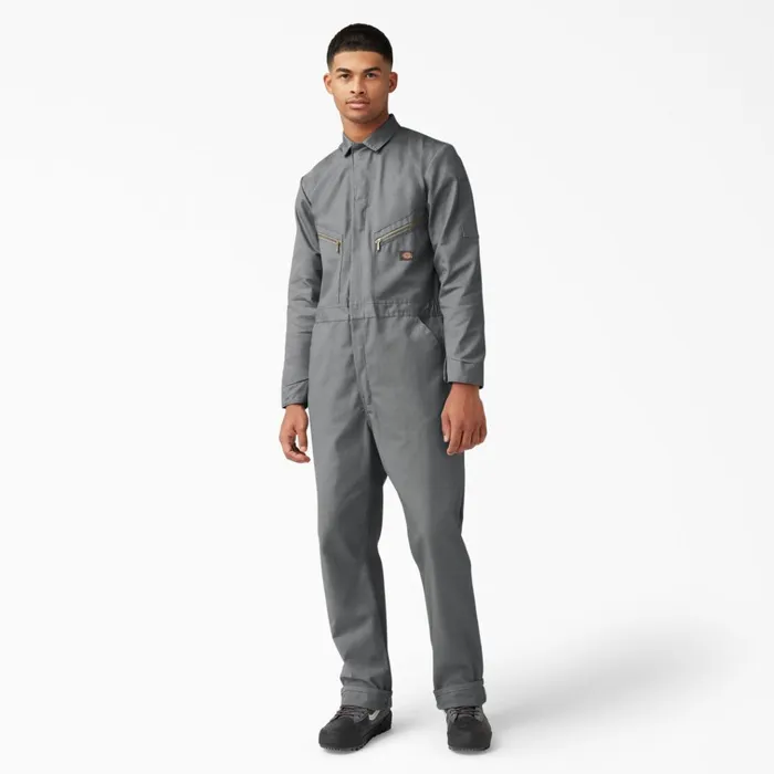 Deluxe Blended Long Sleeve Coveralls Gray Gray gy Men Dickies Coveralls Deluxe Blended Long Sleeve Coveralls Gray Gray gy Men Dickies Coveralls