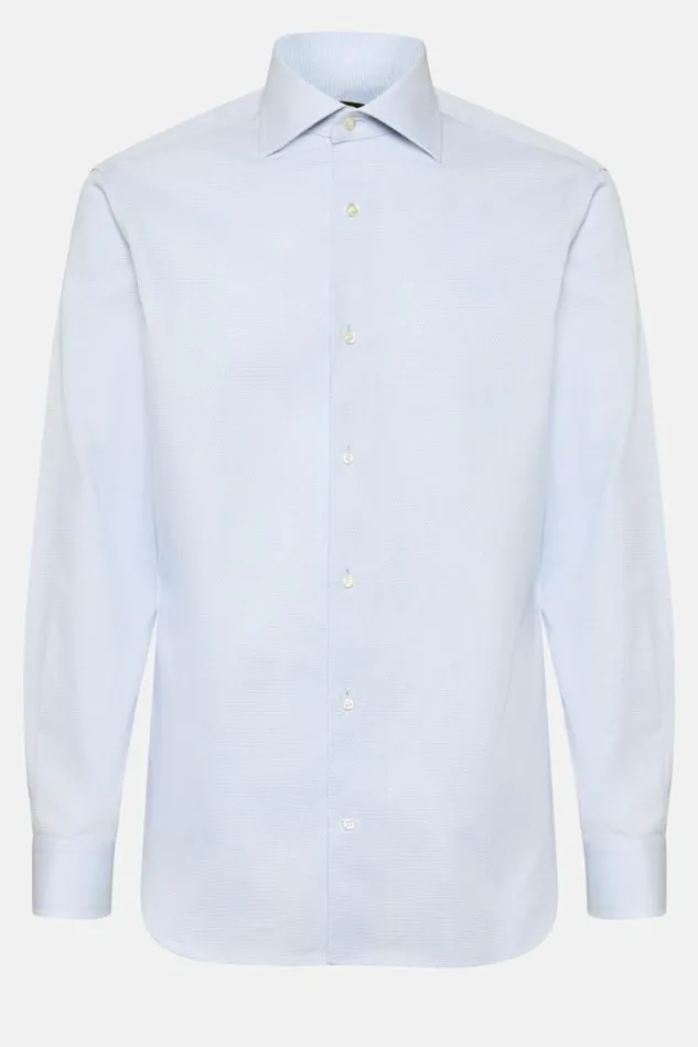 Dress Shirts Men Boggi Milano Dobby Windsor Collar Shirt Slim Fit Light Blu Dress Shirts Men Boggi Milano Dobby Windsor Collar Shirt Slim Fit Light Blu