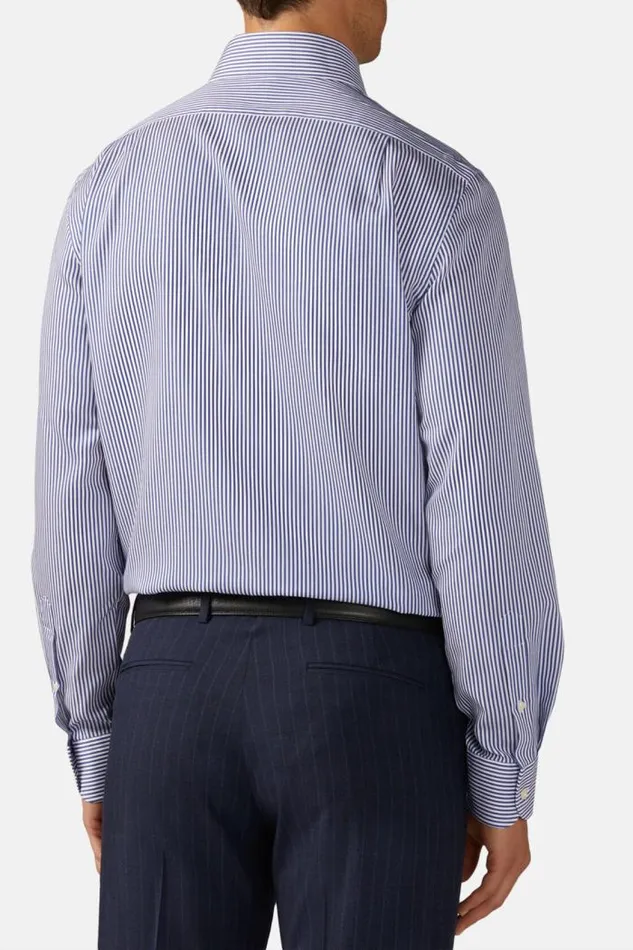 Dress Shirts Men Boggi Milano Regular Fit Blue Striped Dobby Cotton Shirt Blue Dress Shirts Men Boggi Milano Regular Fit Blue Striped Dobby Cotton Shirt Blue