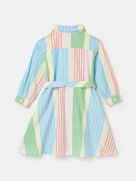 Dresses Girls Joules Multi Stripe Woven Shirt Dress