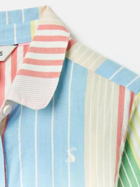 Dresses Girls Joules Multi Stripe Woven Shirt Dress