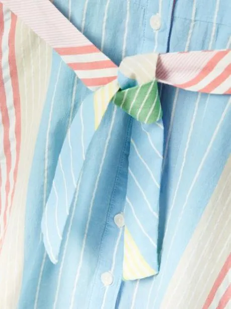 Dresses Girls Joules Multi Stripe Woven Shirt Dress