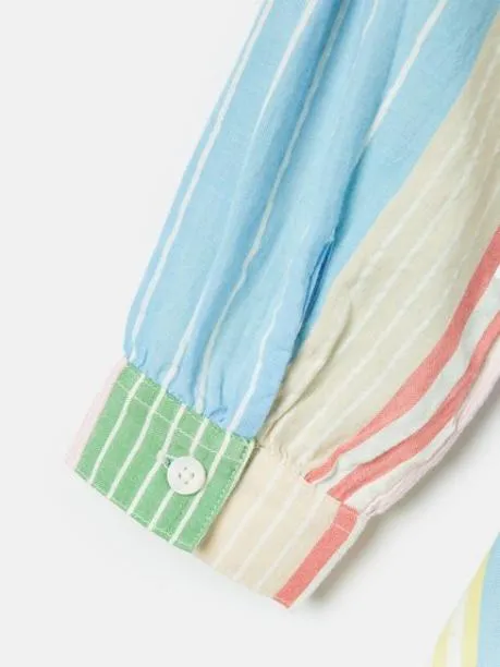 Dresses Girls Joules Multi Stripe Woven Shirt Dress