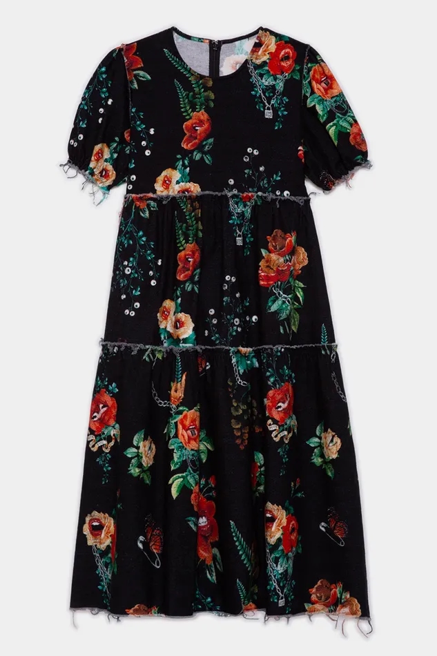 Dresses Women Shredded Relaxed Midi 8211 Useless Treasures R13