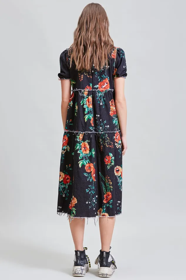 Dresses Women Shredded Relaxed Midi 8211 Useless Treasures R13