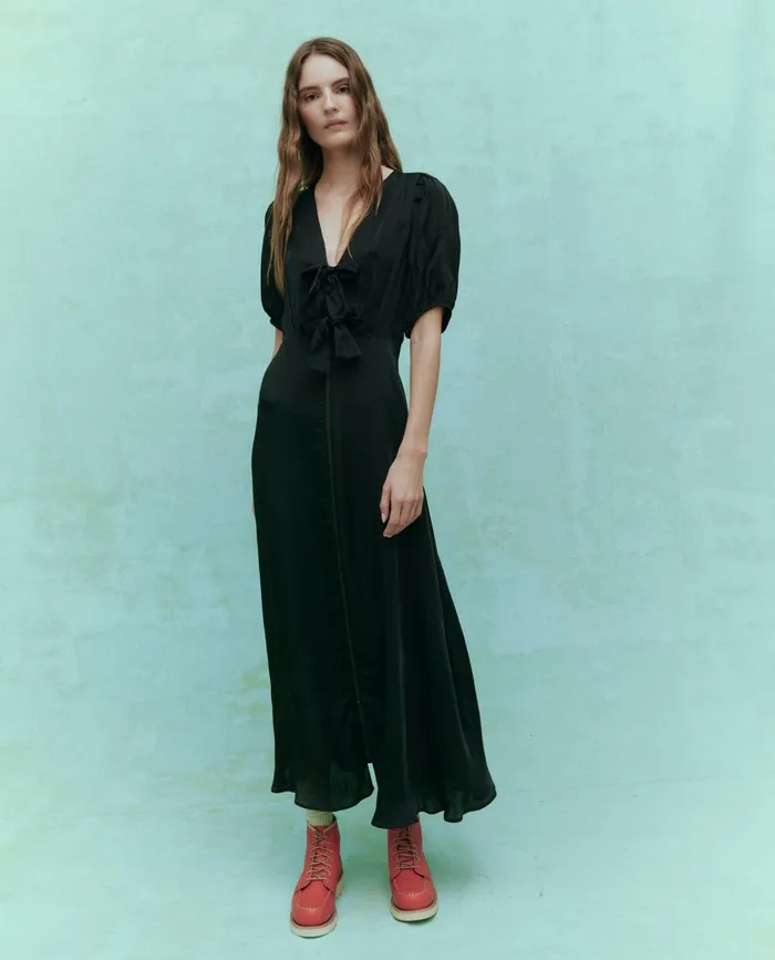 Dresses Women The Great The Gilded Dress Black