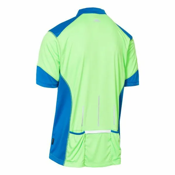 Dudley 12 Zip Active Tshirt Green Gecko Men Trespass TShirts
