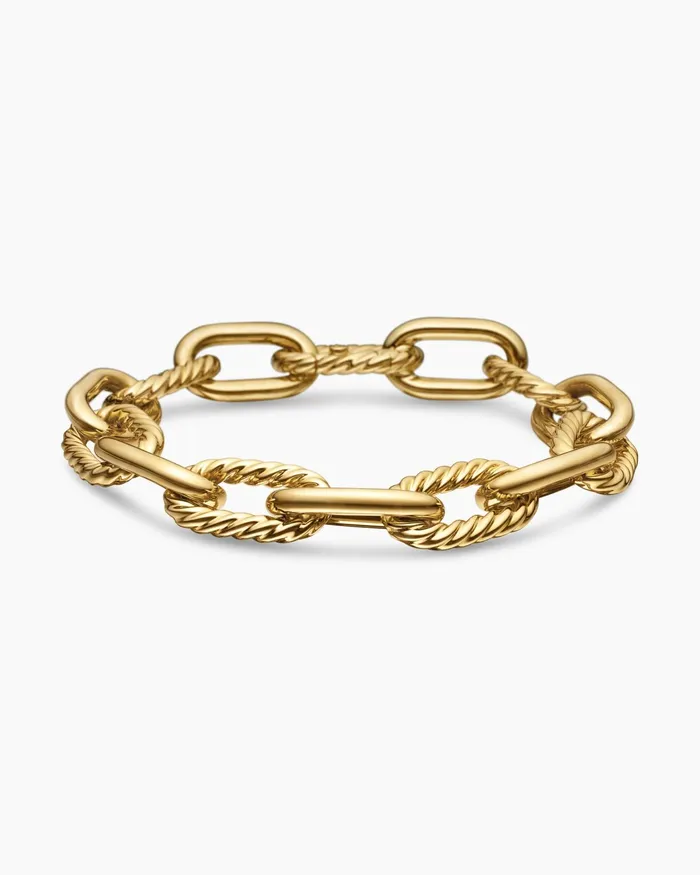 DY Madison Chain Bracelet In 18K Yellow Gold 11mm Women David Yurman Chain