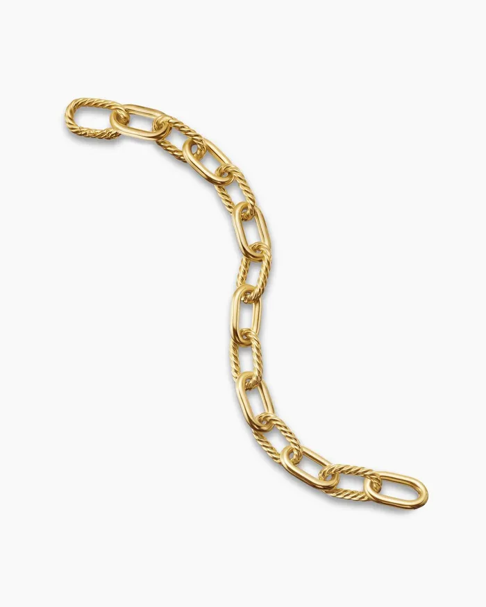 DY Madison Chain Bracelet In 18K Yellow Gold 11mm Women David Yurman Chain DY Madison Chain Bracelet In 18K Yellow Gold 11mm Women David Yurman Chain