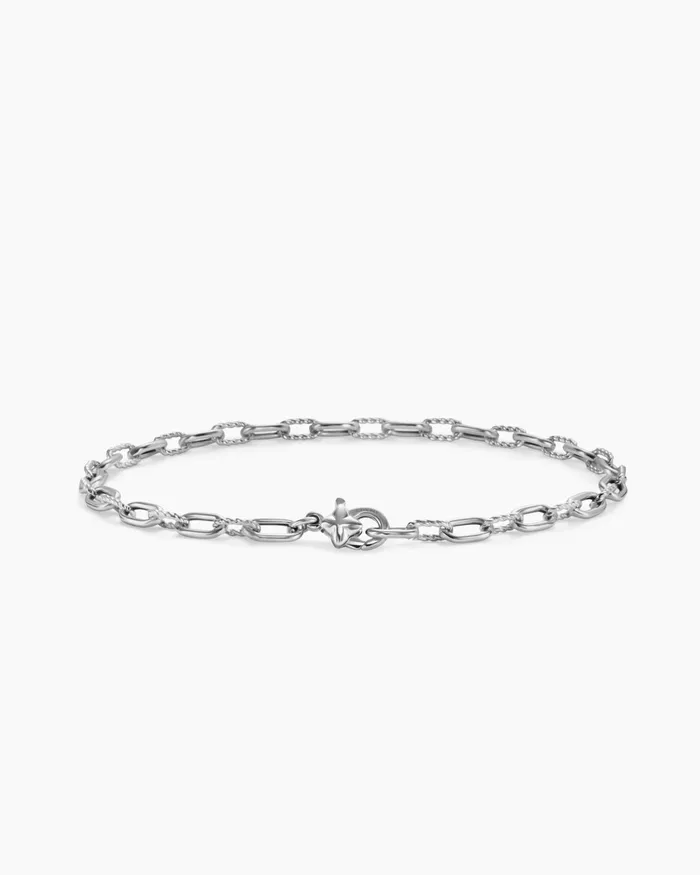 DY Madison Chain Bracelet In Sterling Silver 3mm Women David Yurman Chain DY Madison Chain Bracelet In Sterling Silver 3mm Women David Yurman Chain