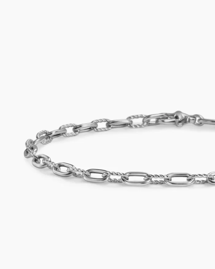 DY Madison Chain Bracelet In Sterling Silver 3mm Women David Yurman Chain DY Madison Chain Bracelet In Sterling Silver 3mm Women David Yurman Chain