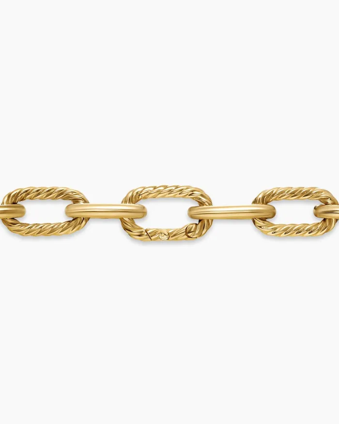 DY Madison Pearl Toggle Chain Necklace In 18K Yellow Gold 11mm Women David Yurman Chain DY Madison Pearl Toggle Chain Necklace In 18K Yellow Gold 11mm Women David Yurman Chain
