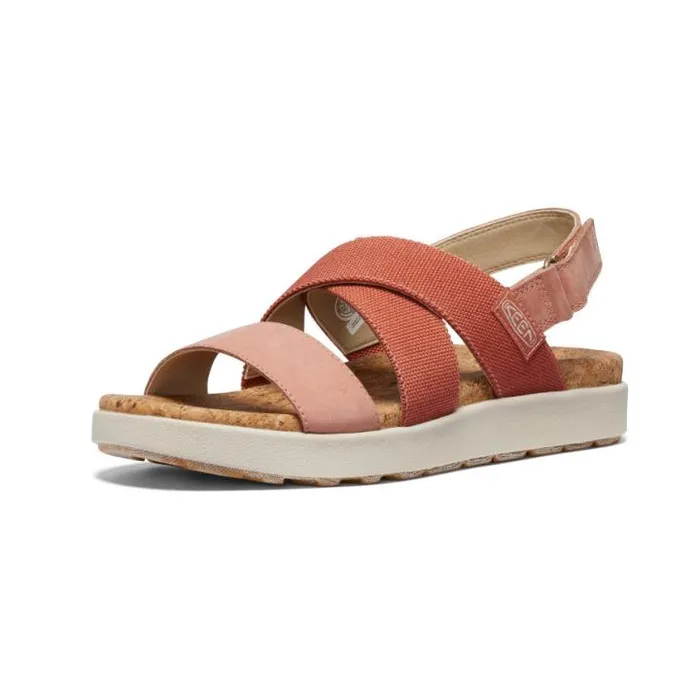 Elle Criss Cross Baked ClayCork Sandal Women KEEN Casual Elle Criss Cross Baked ClayCork Sandal Women KEEN Casual