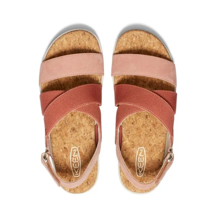 Elle Criss Cross Baked ClayCork Sandal Women KEEN Casual Elle Criss Cross Baked ClayCork Sandal Women KEEN Casual