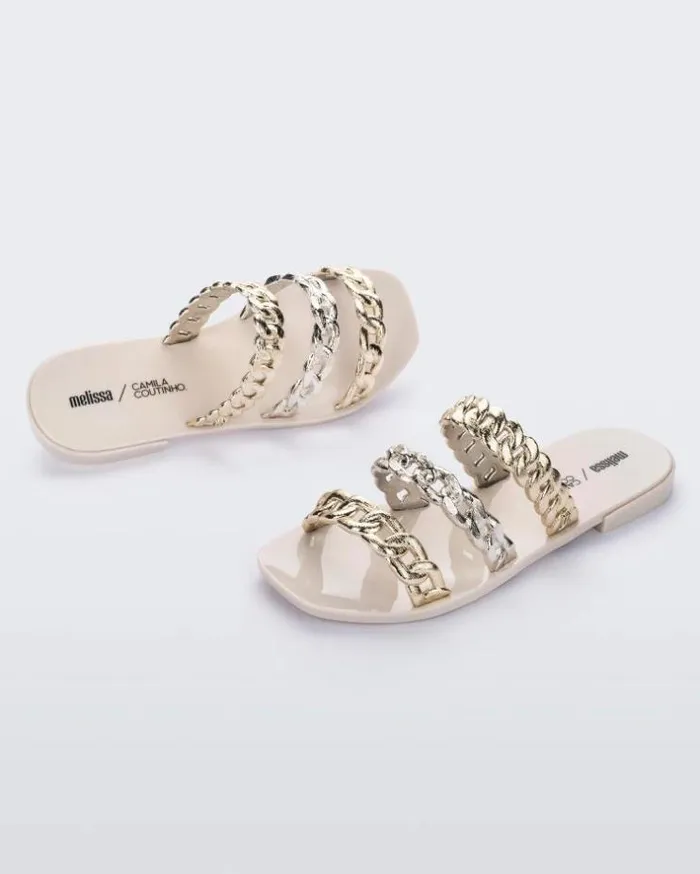 Feel Beige Women Melissa Slides