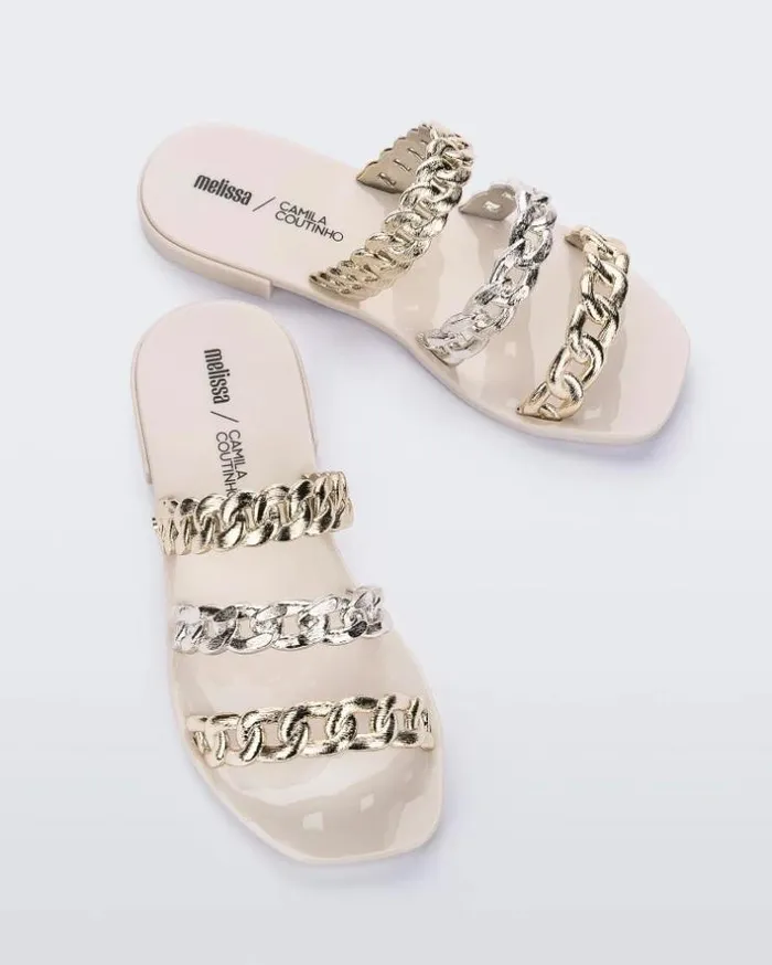 Feel Beige Women Melissa Slides