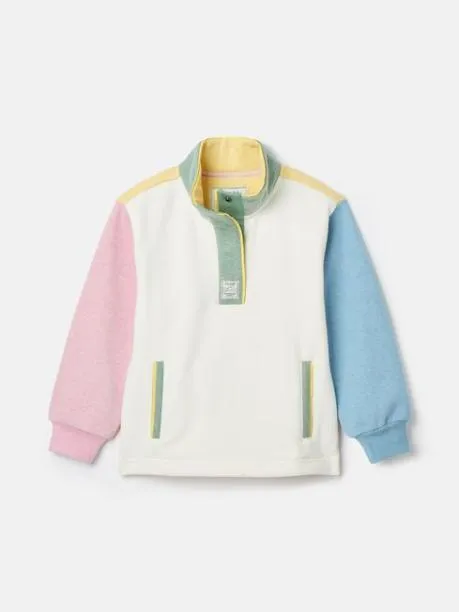 Fleeces and Sweatshirts Girls Joules Multi Funnel Neck Sweatshirt