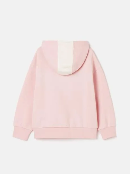Fleeces and Sweatshirts Girls Joules Pink Colourblock Hoodie