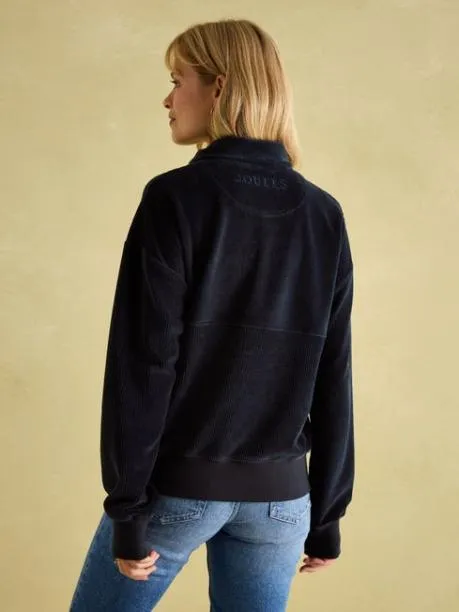 Fleeces and Sweatshirts Women Joules Navy Blue Corduroy Sweatshirt