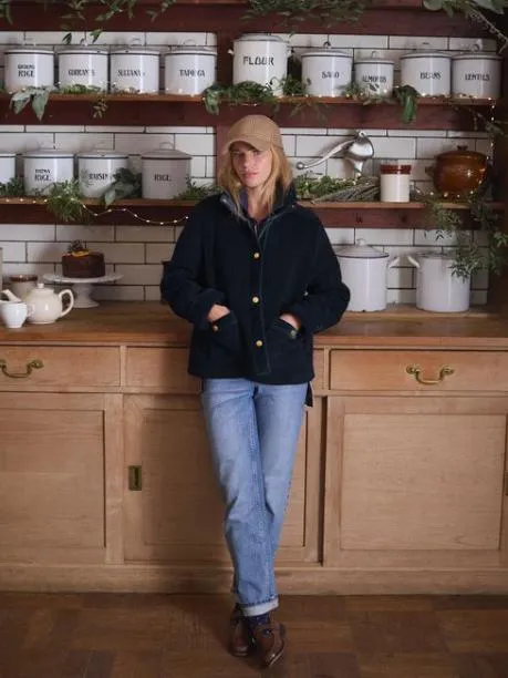 Fleeces and Sweatshirts Women Joules Navy Fleece Jacket