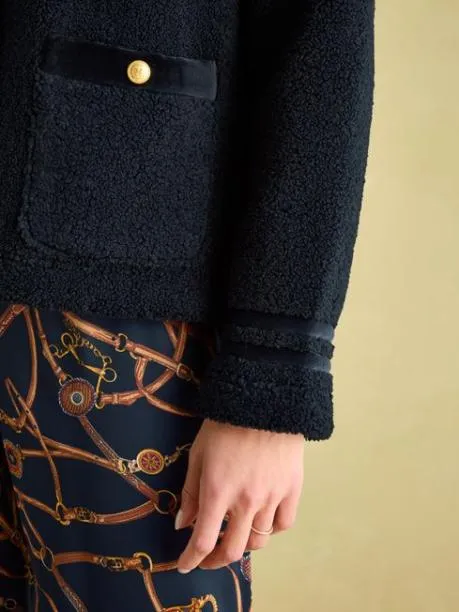Fleeces and Sweatshirts Women Joules Navy Fleece Jacket