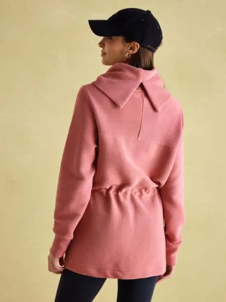 Fleeces and Sweatshirts Women Joules Pink Cowl Neck Sweatshirt