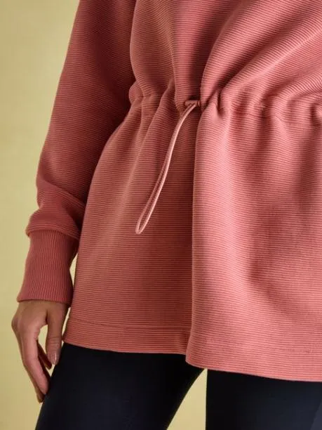Fleeces and Sweatshirts Women Joules Pink Cowl Neck Sweatshirt