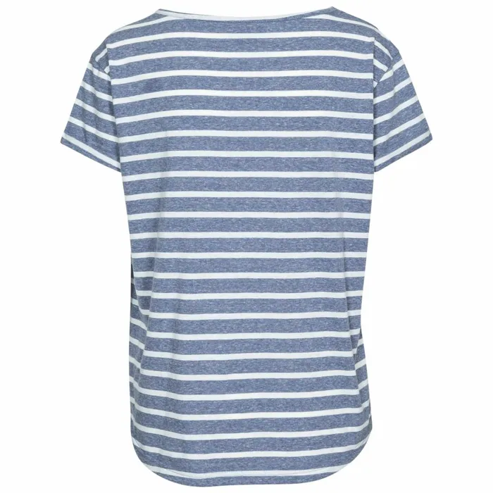 Fleet Striped TShirt Navy Women Trespass TShirts