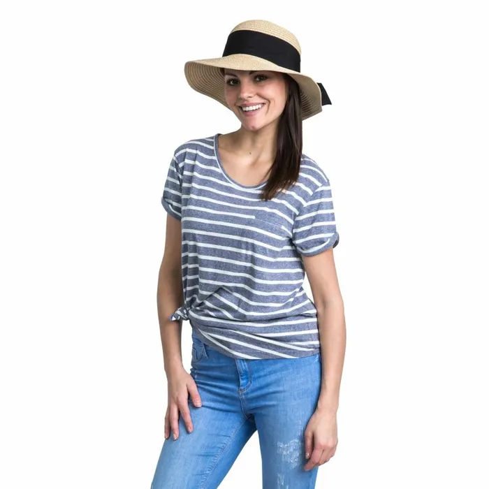 Fleet Striped TShirt Navy Women Trespass TShirts