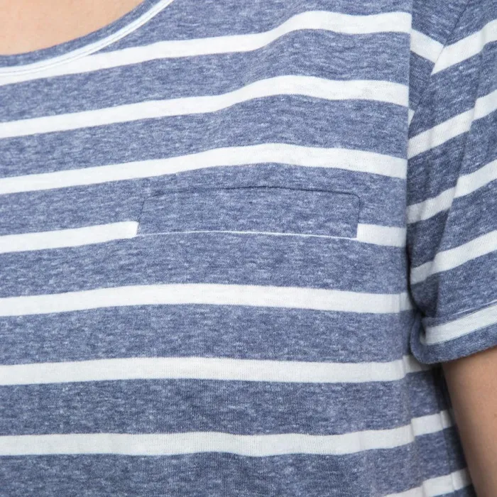 Fleet Striped TShirt Navy Women Trespass TShirts