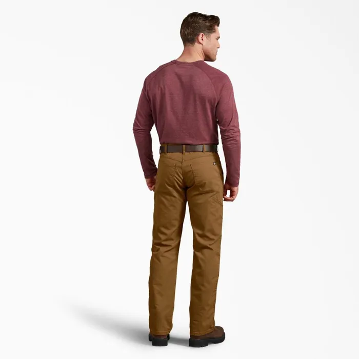 FLEX Regular Fit Duck Double Knee Pants Stonewashed Brown Duck Stonewashed Brown Duck sbd Men Dickies Double Knee FLEX Regular Fit Duck Double Knee Pants Stonewashed Brown Duck Stonewashed Brown Duck sbd Men Dickies Double Knee