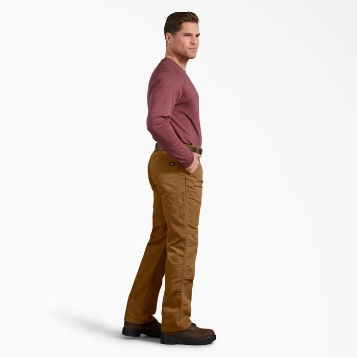 FLEX Regular Fit Duck Double Knee Pants Stonewashed Brown Duck Stonewashed Brown Duck sbd Men Dickies Double Knee FLEX Regular Fit Duck Double Knee Pants Stonewashed Brown Duck Stonewashed Brown Duck sbd Men Dickies Double Knee