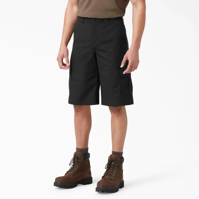 FLEX Relaxed Fit Cargo Shorts 13034 Black Black bk Men Dickies Cargo