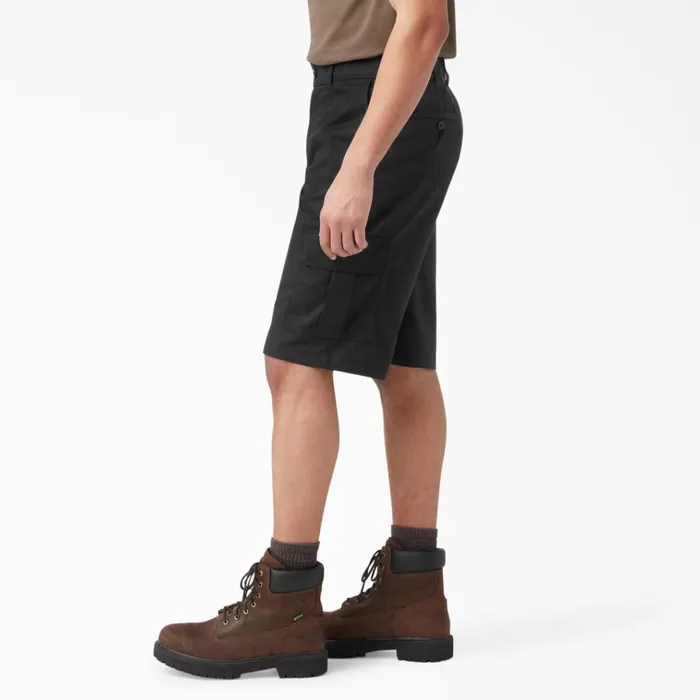 FLEX Relaxed Fit Cargo Shorts 13034 Black Black bk Men Dickies Cargo FLEX Relaxed Fit Cargo Shorts 13034 Black Black bk Men Dickies Cargo