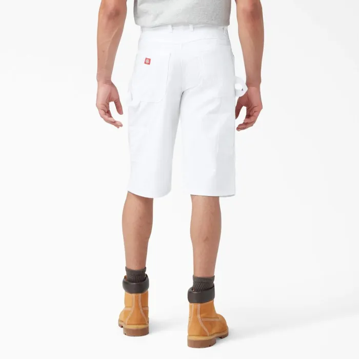 FLEX Relaxed Fit Utility Painter039s Shorts 13034 White White wh Men Dickies Painters FLEX Relaxed Fit Utility Painter039s Shorts 13034 White White wh Men Dickies Painters