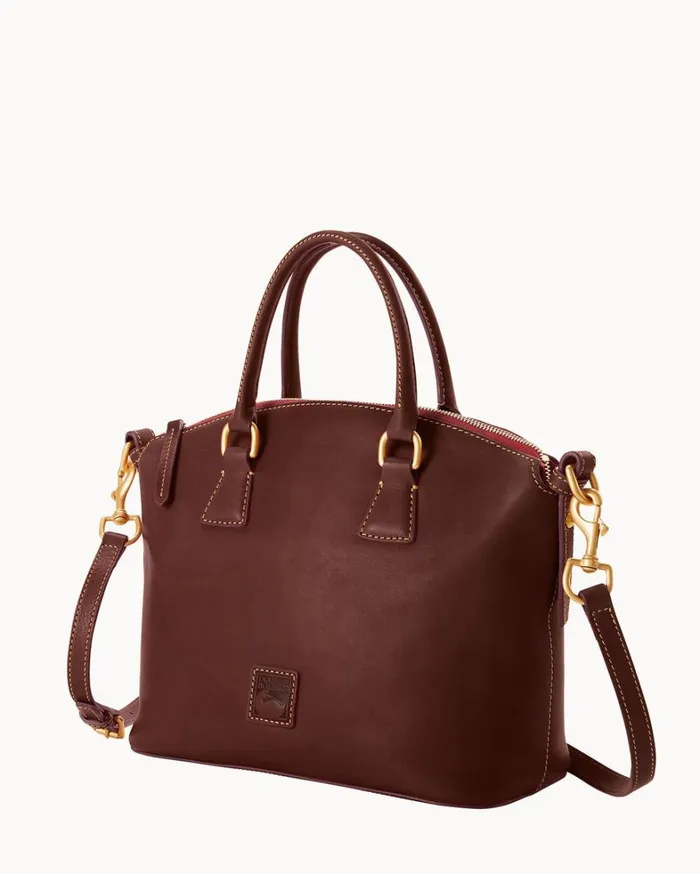 Florentine Domed Satchel Chestnut Women Dooney and Bourke Satchels Florentine Domed Satchel Chestnut Women Dooney and Bourke Satchels