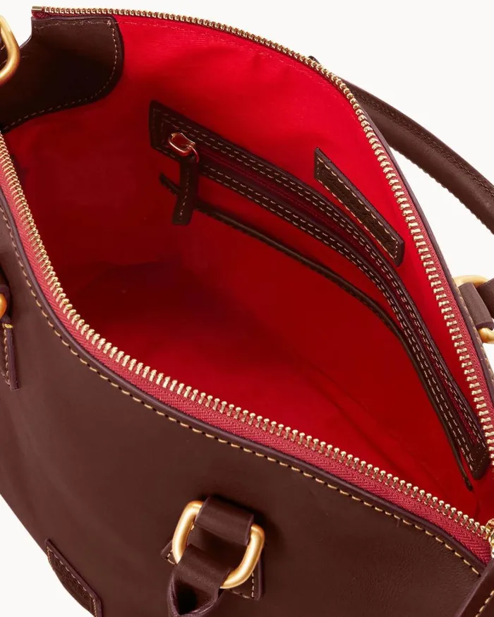 Florentine Domed Satchel Chestnut Women Dooney and Bourke Satchels Florentine Domed Satchel Chestnut Women Dooney and Bourke Satchels