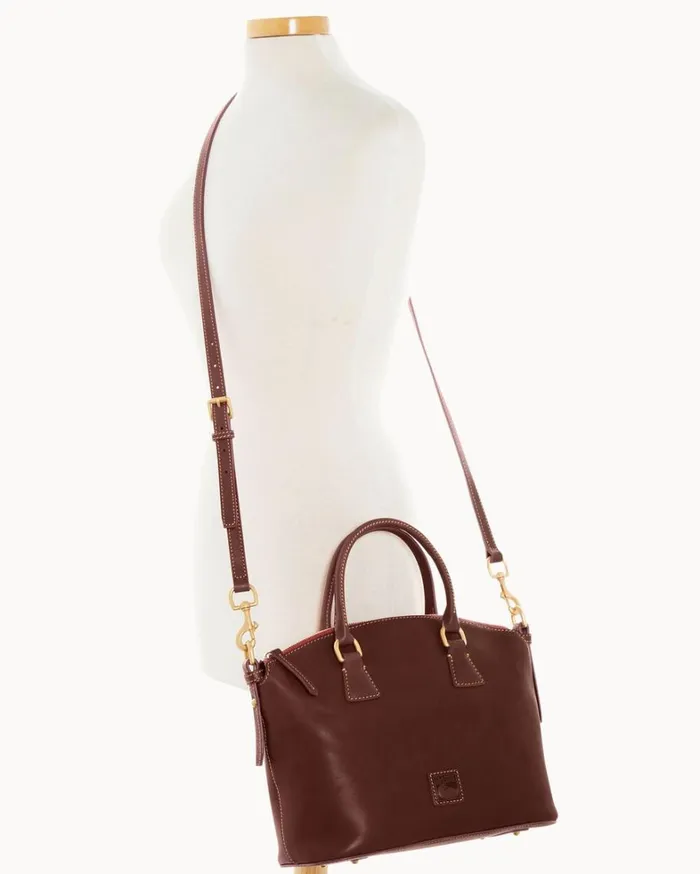 Florentine Domed Satchel Chestnut Women Dooney and Bourke Satchels Florentine Domed Satchel Chestnut Women Dooney and Bourke Satchels