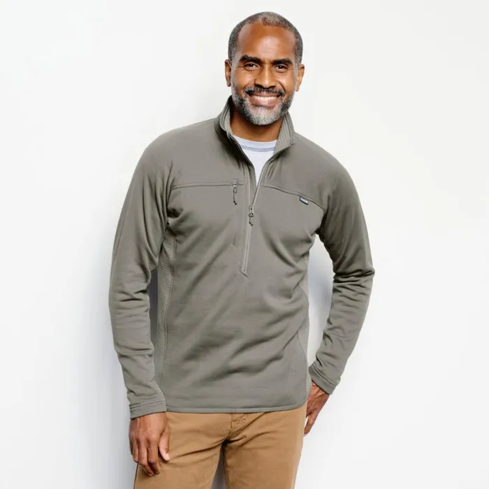 Fly Fishing Men Orvis Mens PRO Fleece HalfZip Pullover Granite