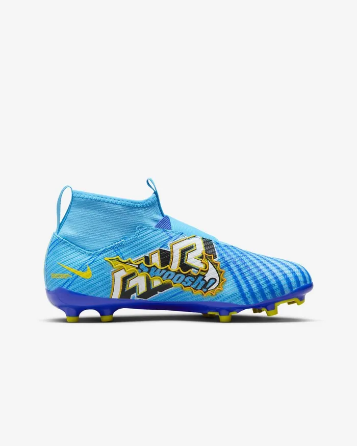 Football Kids Nike Jr Mercurial Superfly 9 Pro KM FGMG Baltic Bluewhite