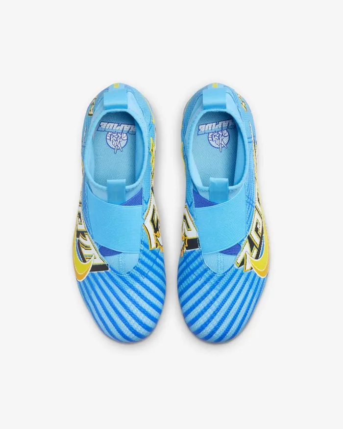 Football Kids Nike Jr Mercurial Superfly 9 Pro KM FGMG Baltic Bluewhite