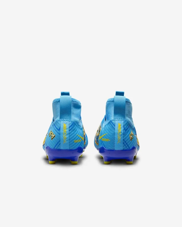 Football Kids Nike Jr Mercurial Superfly 9 Pro KM FGMG Baltic Bluewhite