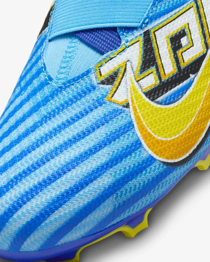 Football Kids Nike Jr Mercurial Superfly 9 Pro KM FGMG Baltic Bluewhite