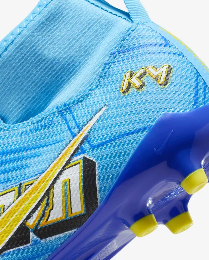Football Kids Nike Jr Mercurial Superfly 9 Pro KM FGMG Baltic Bluewhite