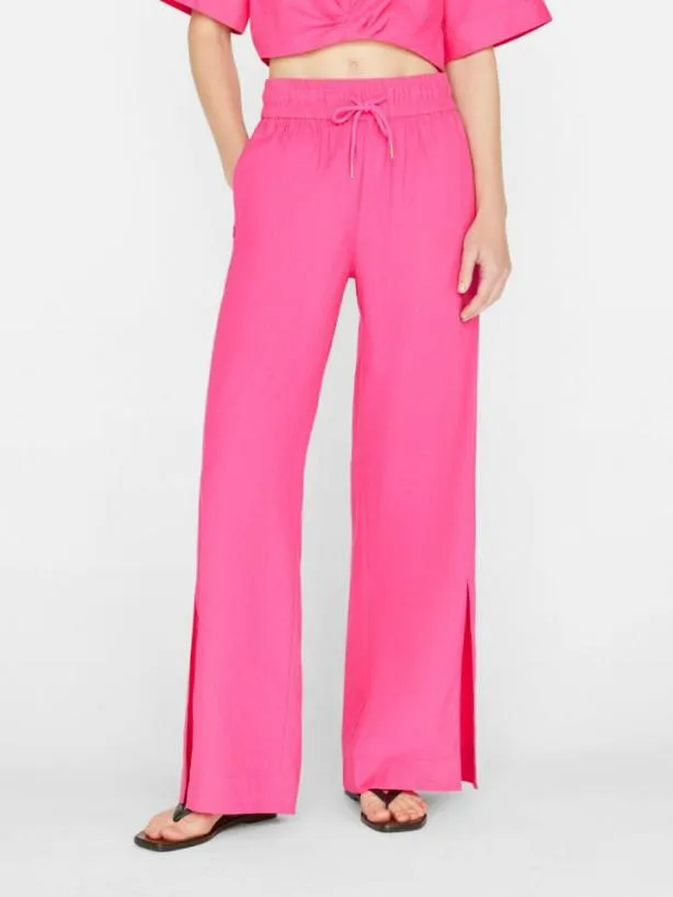 Frame Drawstring Lounge Pant In Flamingo Flamingo Women Pants