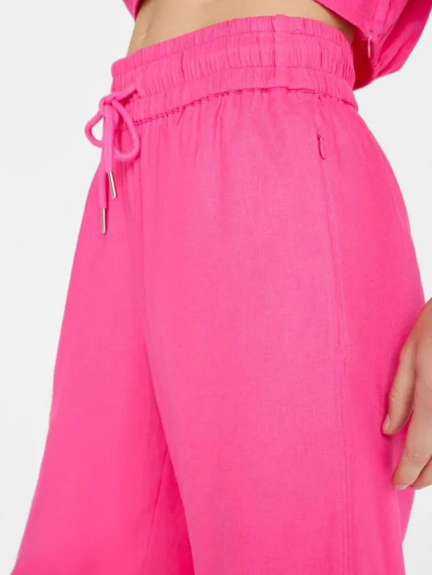 Frame Drawstring Lounge Pant In Flamingo Flamingo Women Pants Frame Drawstring Lounge Pant In Flamingo Flamingo Women Pants