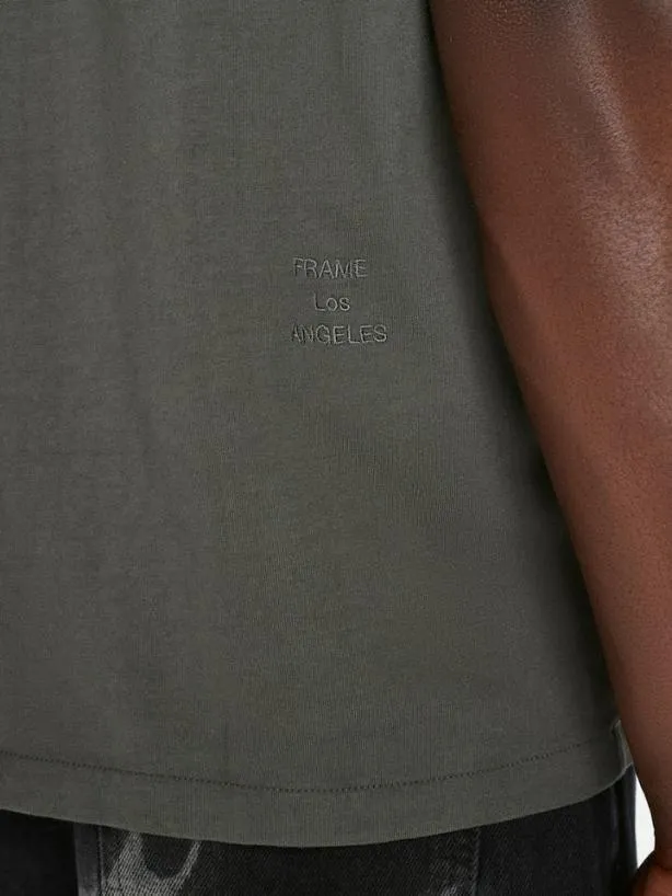 Frame FRAME Logo Tee In Charcoal Grey Charcoal Grey Men Tees Frame FRAME Logo Tee In Charcoal Grey Charcoal Grey Men Tees